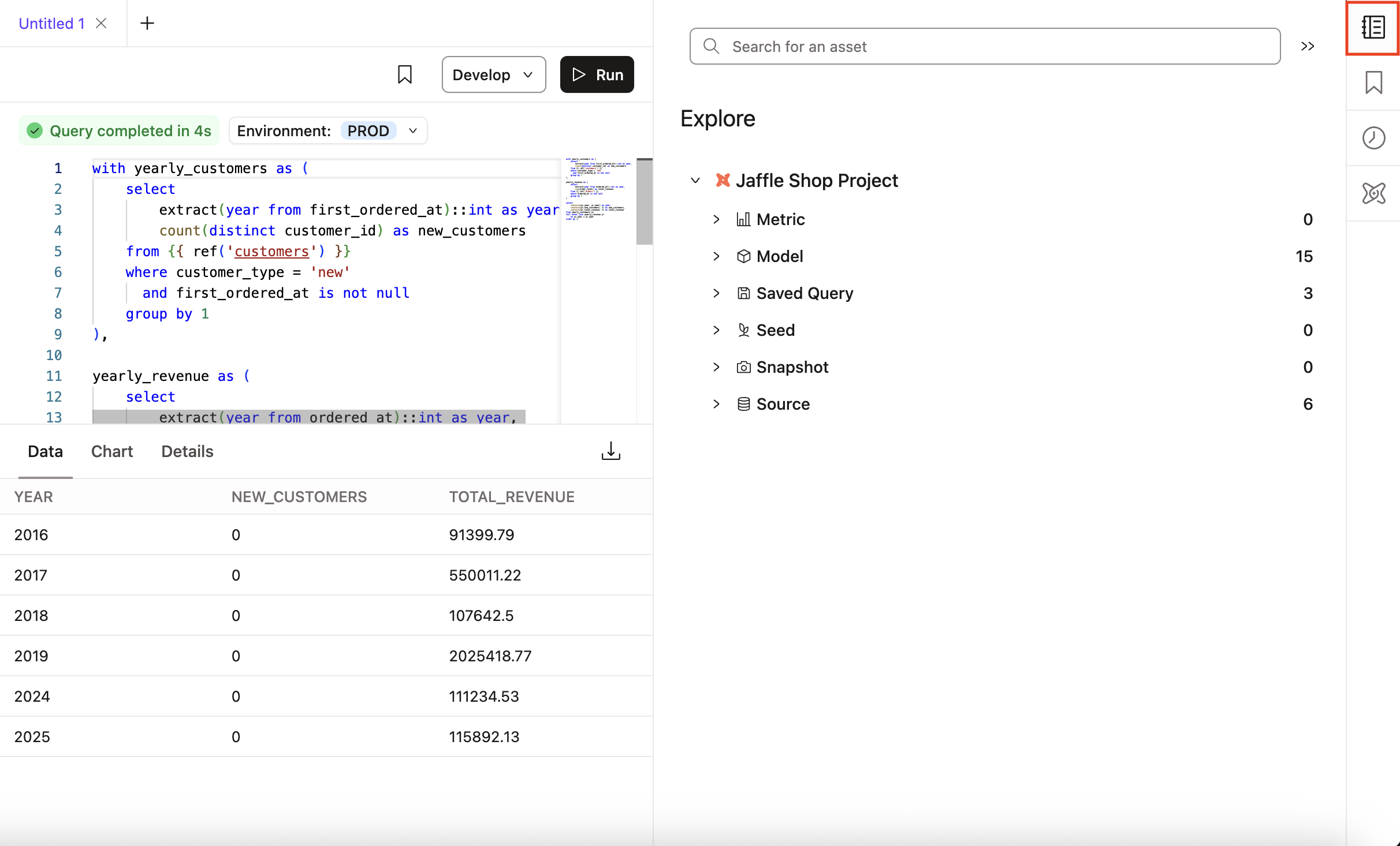 dbt Insights integrated with dbt Catalog dbt Insights integrated with dbt Catalog